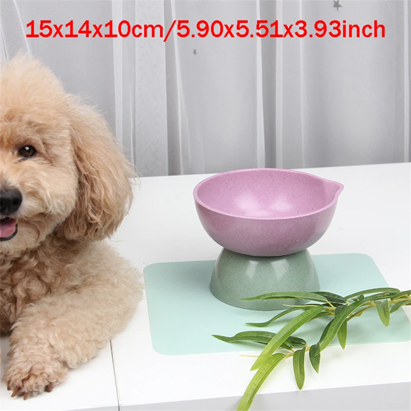 Elevated Cat Bowls with Raised Stand Pet Food Water Feeder Bowl for Cats or Small Dogs Detachable High Foot Combination Bowls