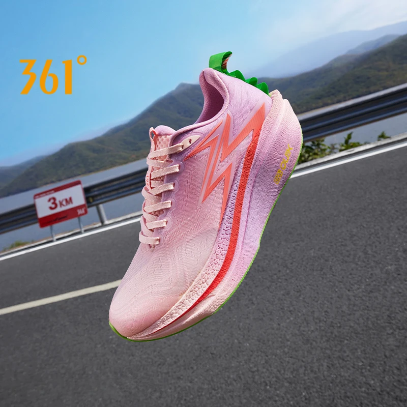 

361 Degrees Flame 4.0 MIX Running Shoes Marathon Carbon Plate Racing Support Breathable Cushion Stable Soft Sneakers 672512253