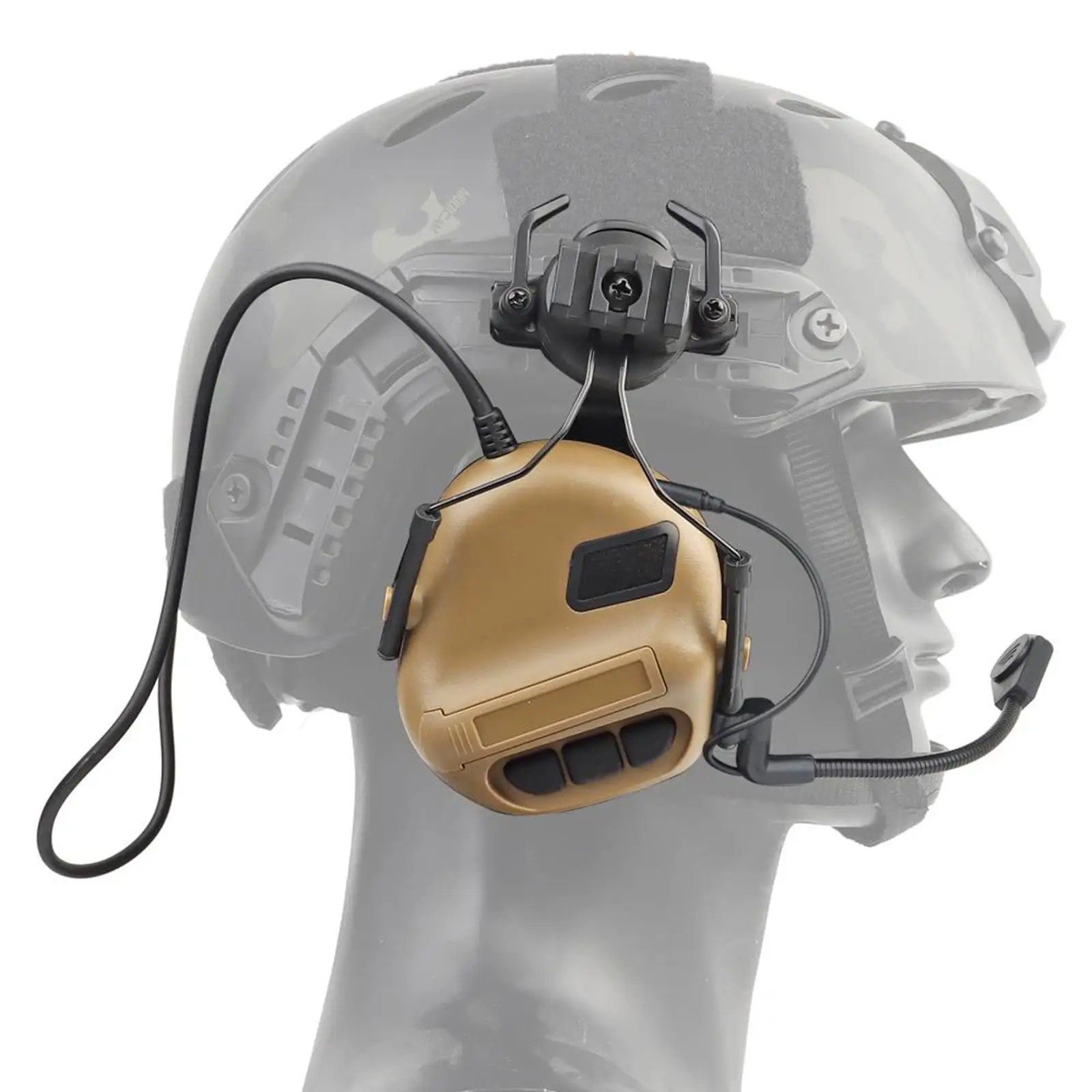 

Helmet Headset Headphones Heavy Duty Shooting Ear Protection Ear Muff