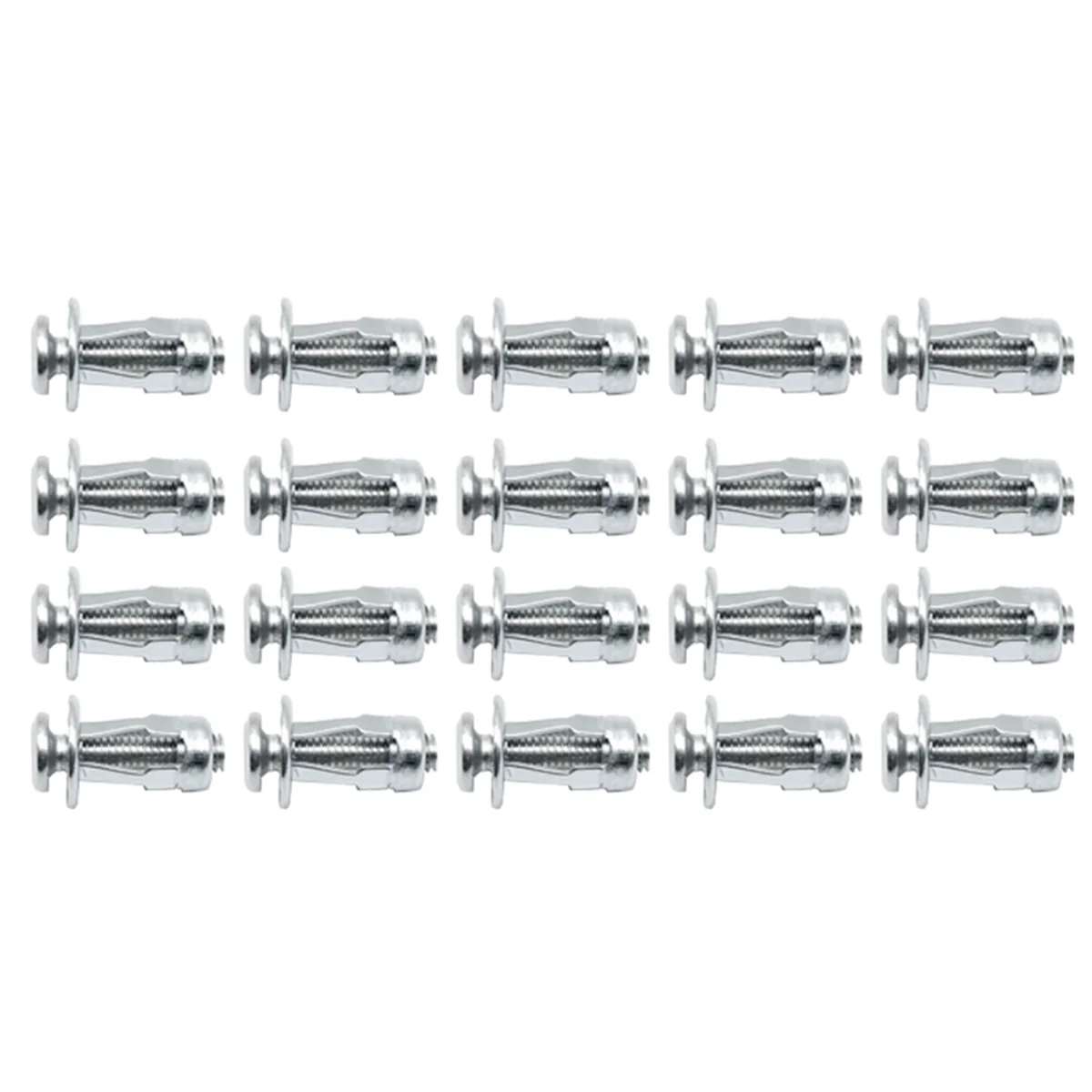 60PCS Jack Nut Expansion Rivets Nut Screw Bolt M4 M5 M6 Kit for Hollow Wall Iron Skin Clamp Petal Shape Anchors Plugs