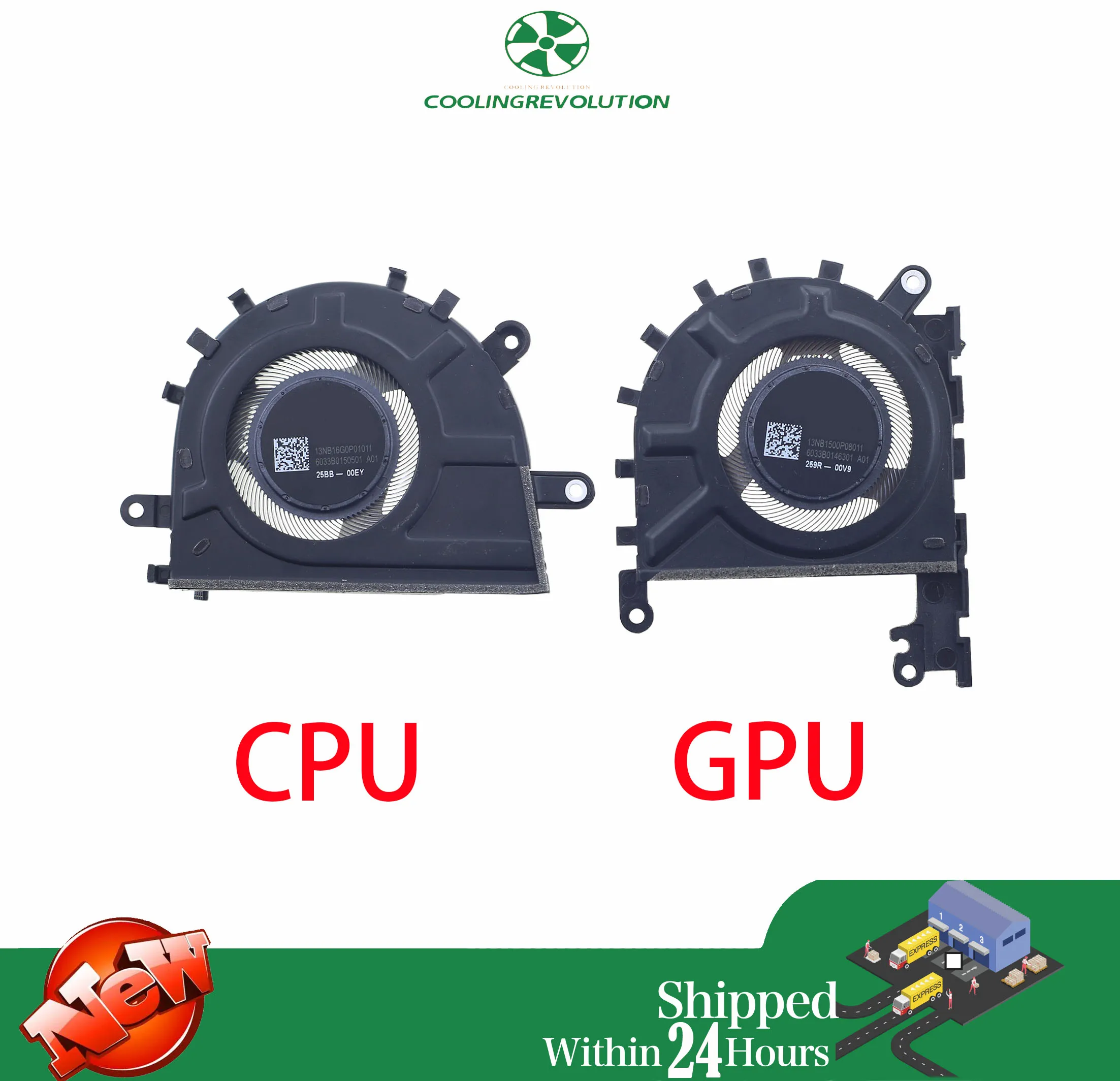 

Laptop CPU GPU Cooling Fan for Asus Zenbook A14 UX3407QA-X1P512 UX3407QA 13NB1500P08011 13NB16G0P01011 6033B0150501 6033B0146301