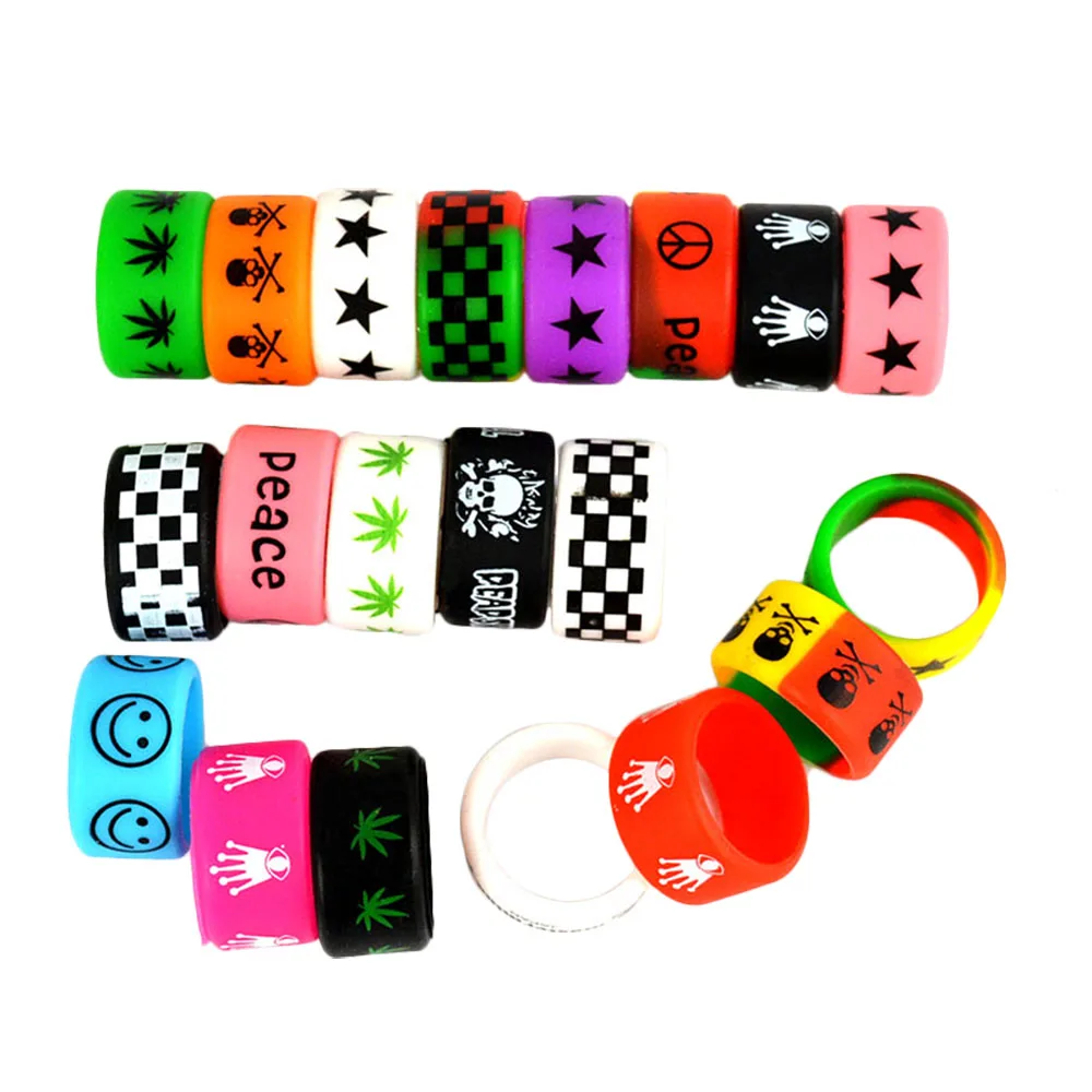 1/10/15PCS For RBA RDA Band Vape Mods Mechanical Silicone Tank Anti Slip Rings Vapor Colorful