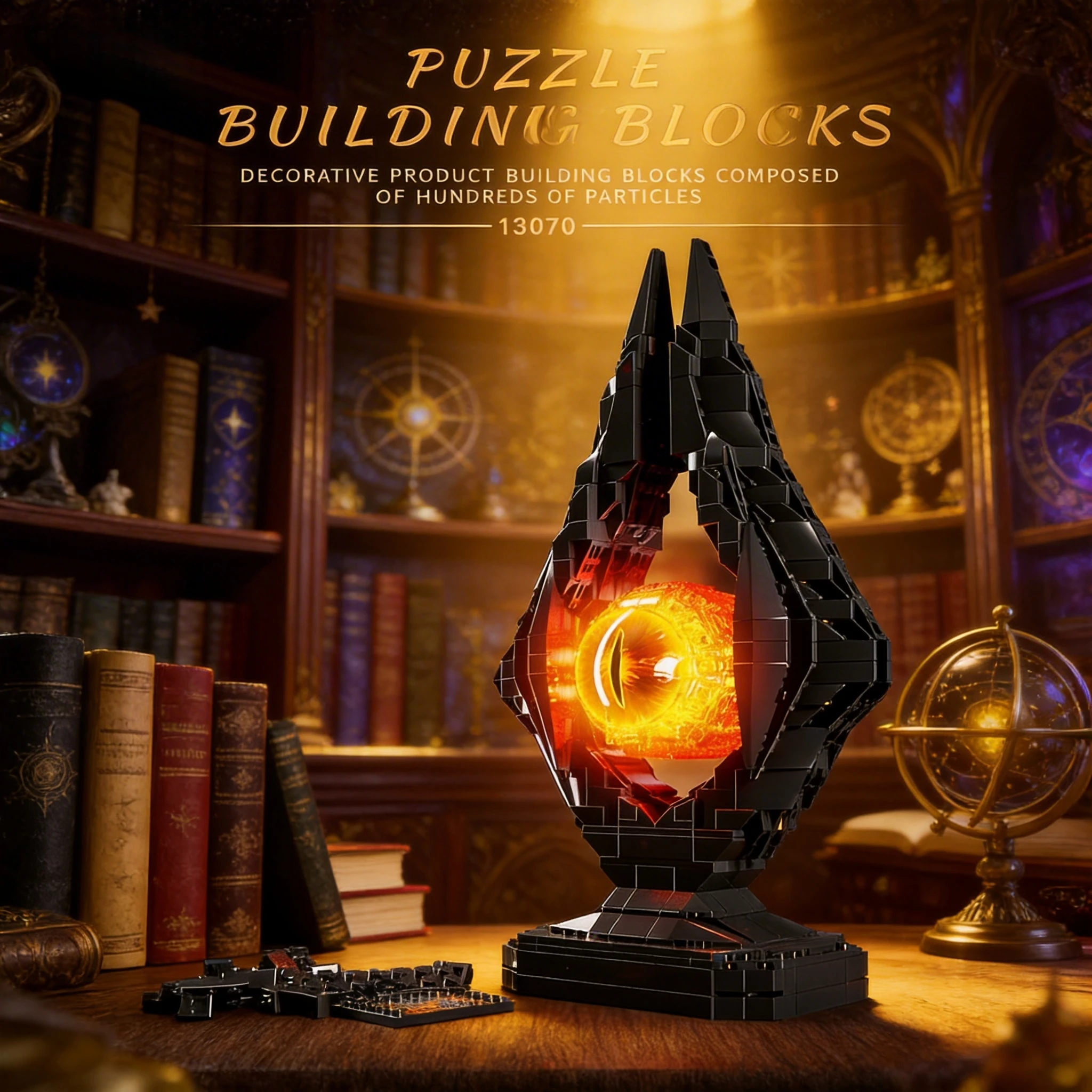 Creative New Allfather's Eye Dark Model Building Blocks Kit Desktop Decoration DIY Toys  Holiday Gifts Birthday Gifts