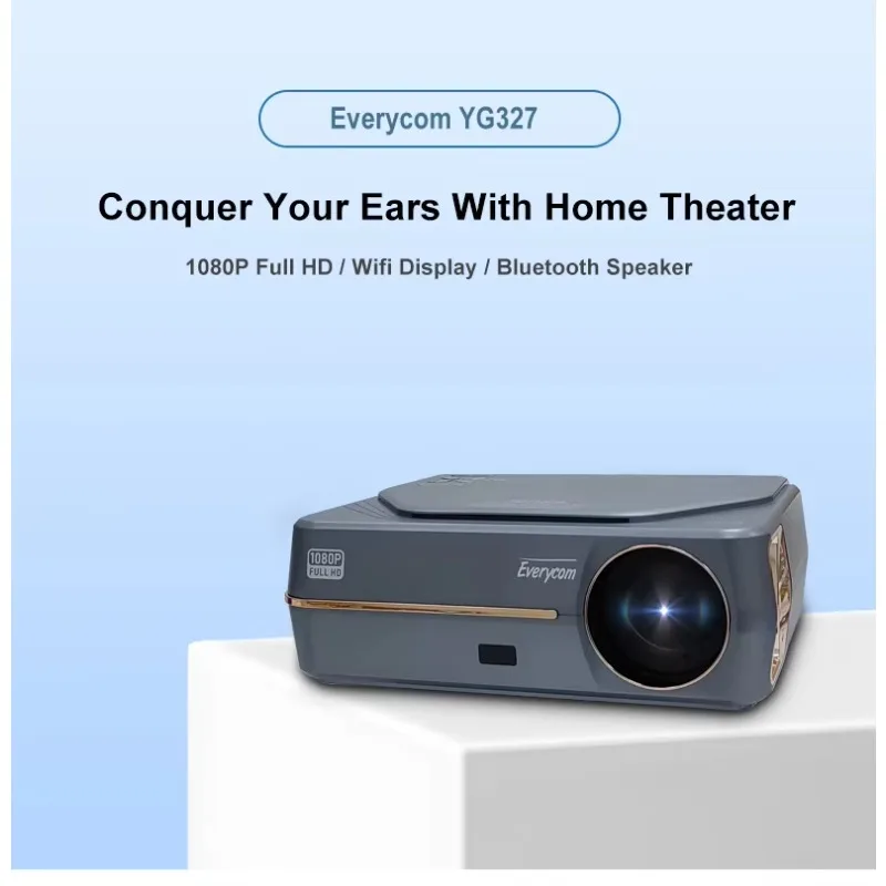 YG627 Android 9.0 Manual Focus 1GB RAM 8GB ROM 5G WiFi LED 1080p Home Theater Projector 4k
