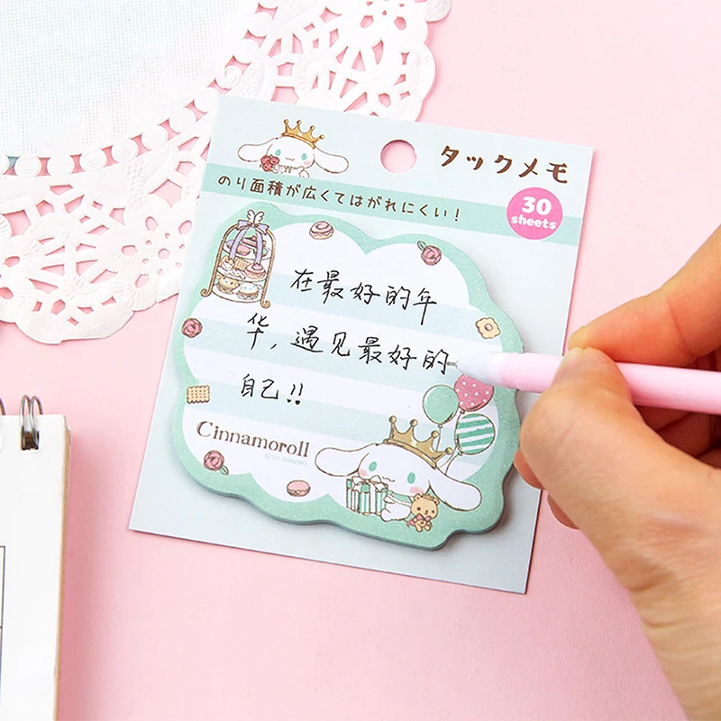 30แผ่น Kawaii Sanrio Hello Kitty convenience Book mylody curomi Cinnamoroll บันทึกเหนียวน่ารักวาง Notepad เครื่องเขียนนักเรียน