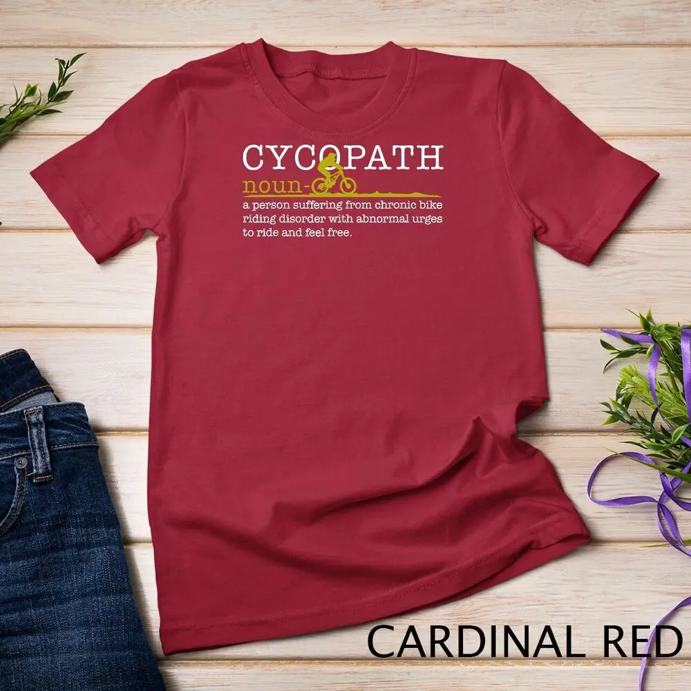 Mens Cycopath T-Shirt Mountain Bike Funny MTB Biker Biking Gift Unisex T-shirt