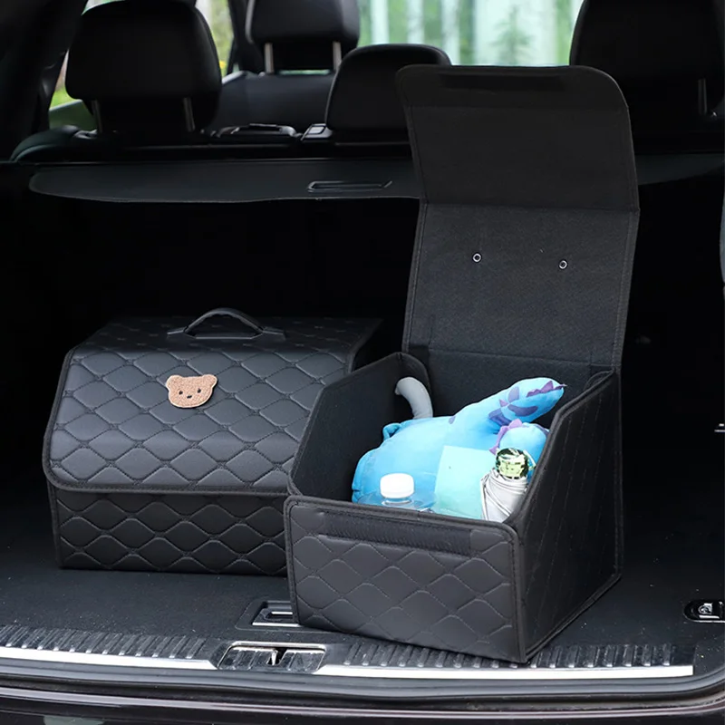 

NEW Multipurpose Collapsible Car Trunk Storage Organizer With Lid Portable Car Storage Bag Car Interior Supplies