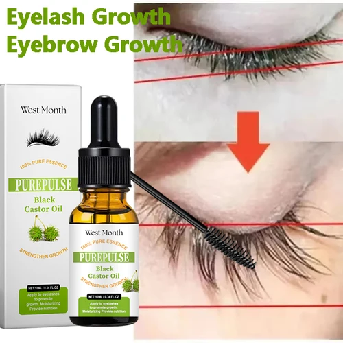 Suero de crecimiento rápido para pestañas, alargador, grueso, agrandamiento de rizos naturales, crecimiento de pestañas naturales, suero de crecimiento, belleza y salud