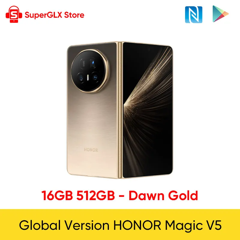 HONOR Magic V5 グローバル版 5G折りたたみ式スマートフォン