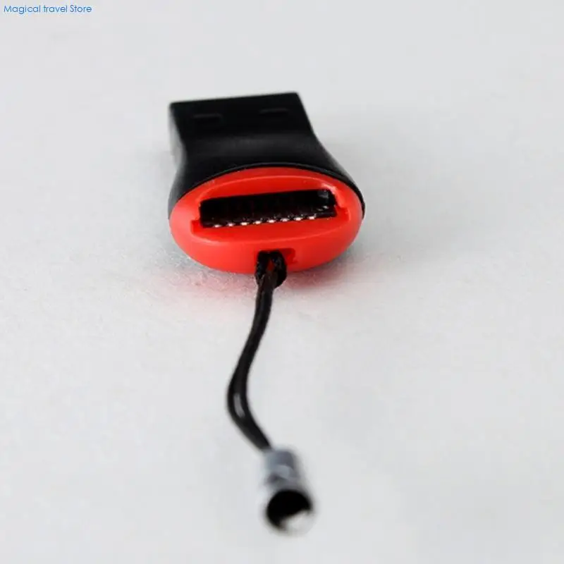 N2UB USB 2.0 MICRO SDHC-TF Flash Memory Card Reader Mini Adapter TF Reader mit Lanyard für Laptop