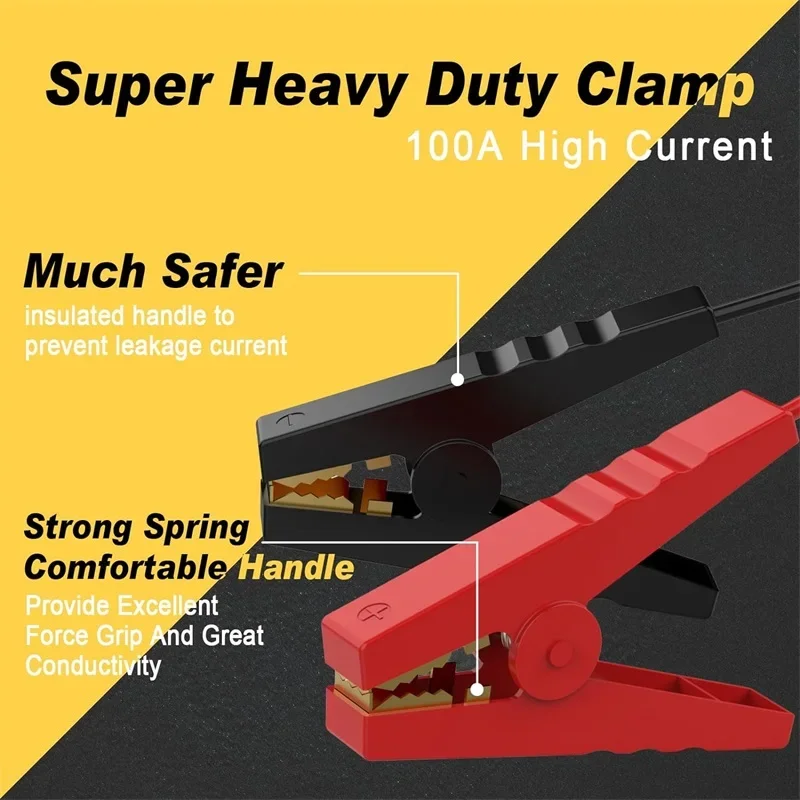 For Dewalt/Milwaukee 18V Li-ion Battery Jumper Cables Car Battery Jump Starter Car battery igniter emergency Jumper Cable