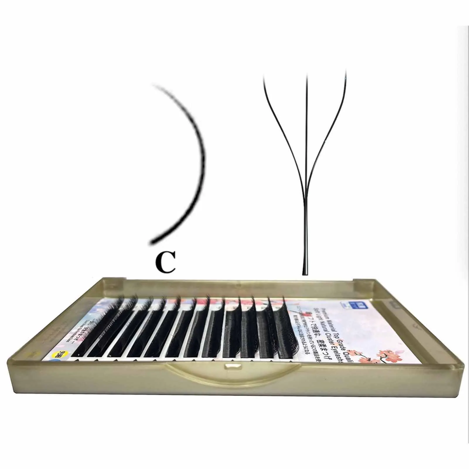 وصلات رموش طويلة الحجم سهلة الاستخدام، رموش طويلة للشعر من قطعة واحدة لاختيارات الزفاف التي يرجع تاريخها #3