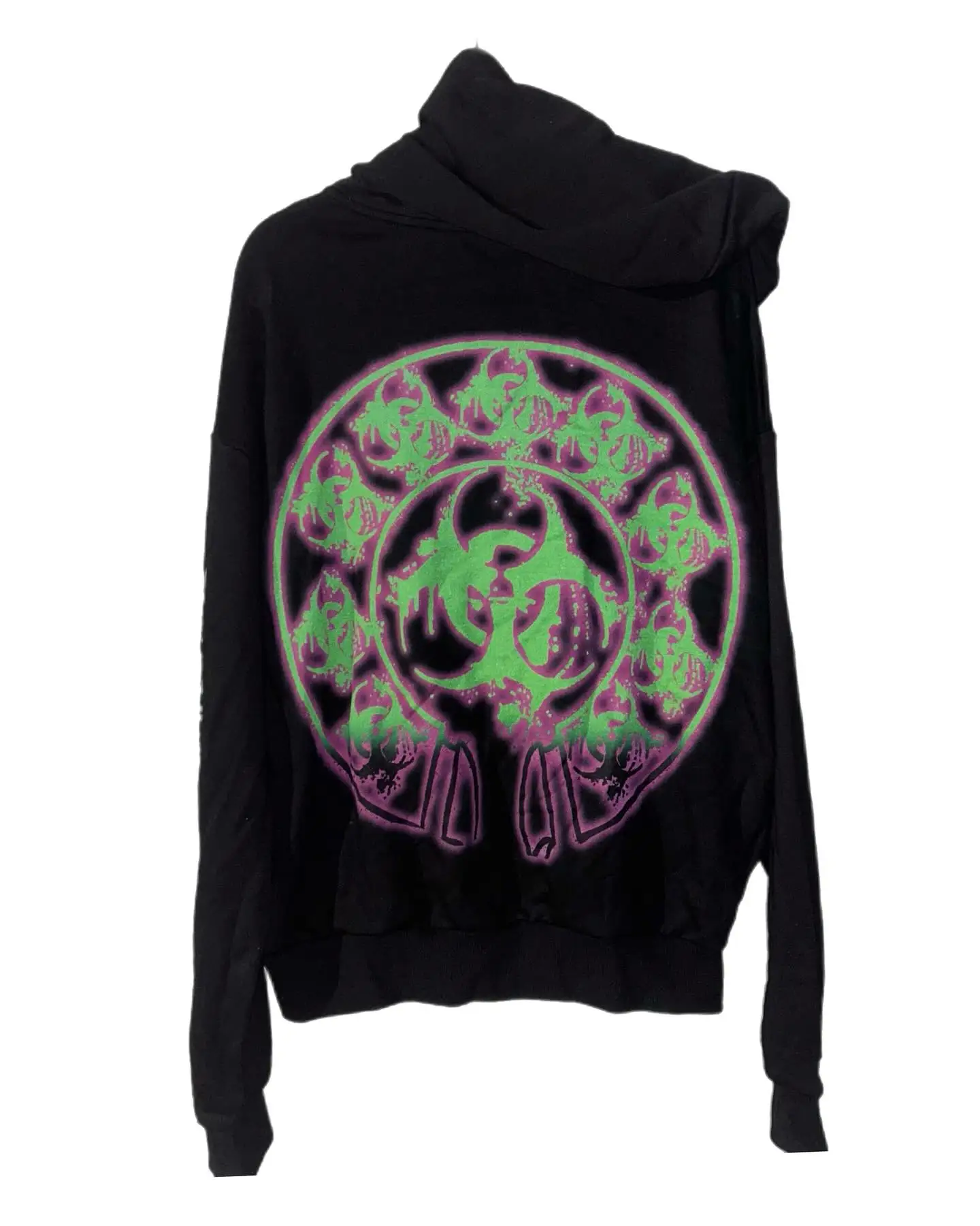 Droland Miller Scare Hoodies Women Gothic Punk Streetwear Grunge