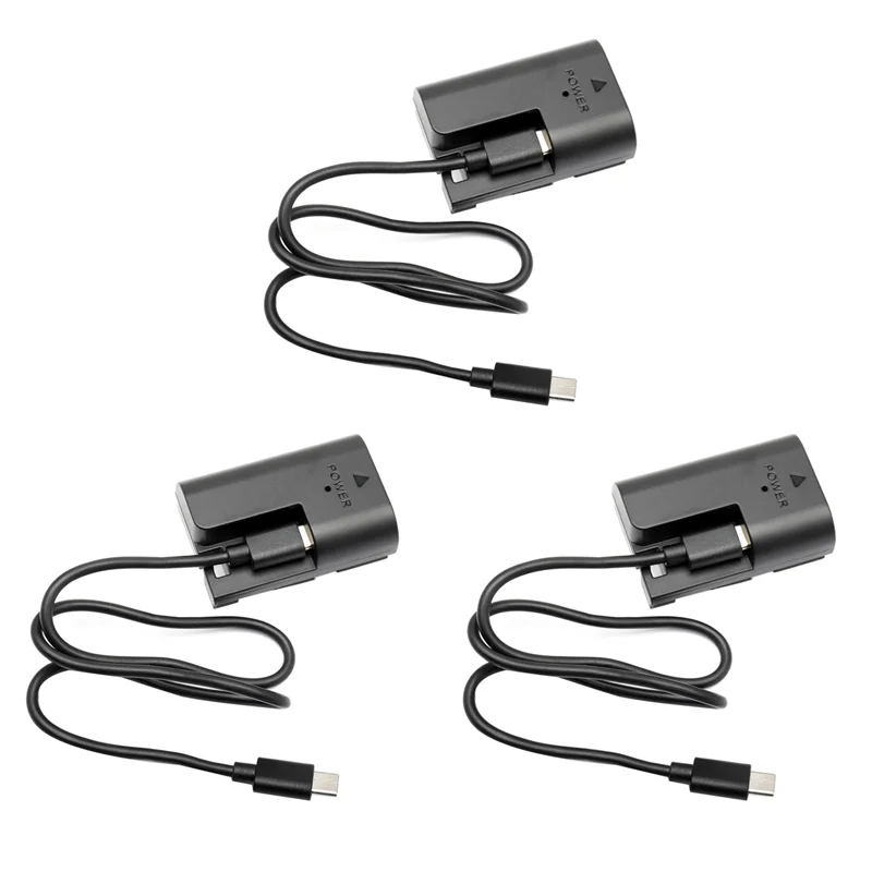 ABGI-3X Replace LP-E6 Dummy Battery For Canon EOS5D Markiv/5D Markll5ds/5DSR/5D Mark Il/6D Mark Il/EOS6D/7D Mark 11/7D EOS60D