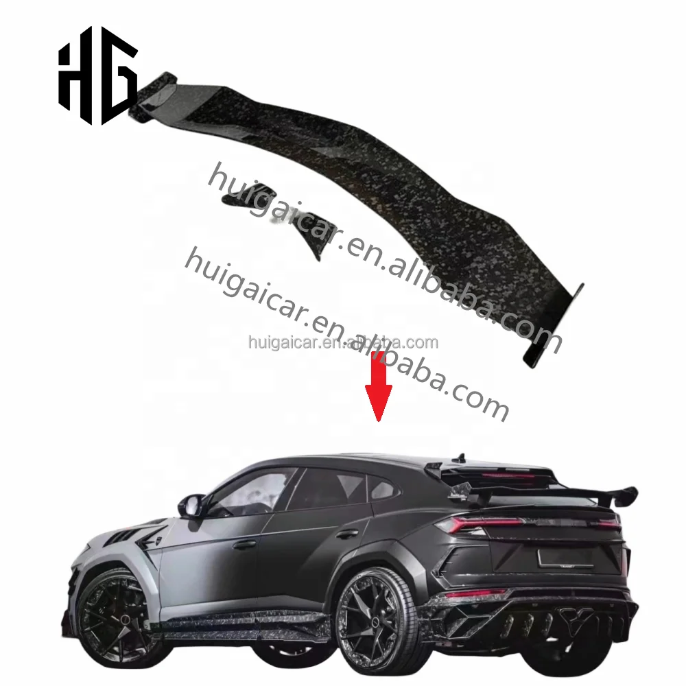 

Car Accessories Glossy Black Carbon Mansori Style Rear Spoiler Wing for Lamborghi Urus MSY Style Spoiler Auto Part