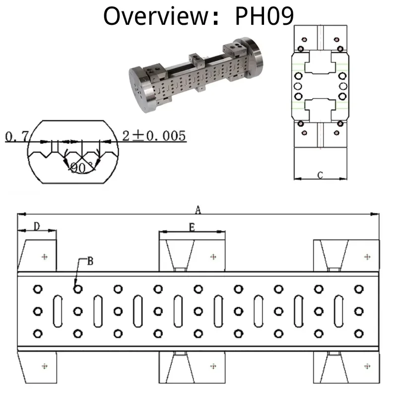 4 Axis CNC Machine Vise Parallel Jaw Clamp High Precision Bridge Type Vice For Milling Drilling Efficient Multi Station