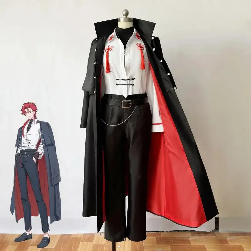 

♥ New 2026 Link Click Vein Costume Cosplay Prop Long Xiao Weiying Coat Pants Men Holloween Roleplay Bridon ★Bear House