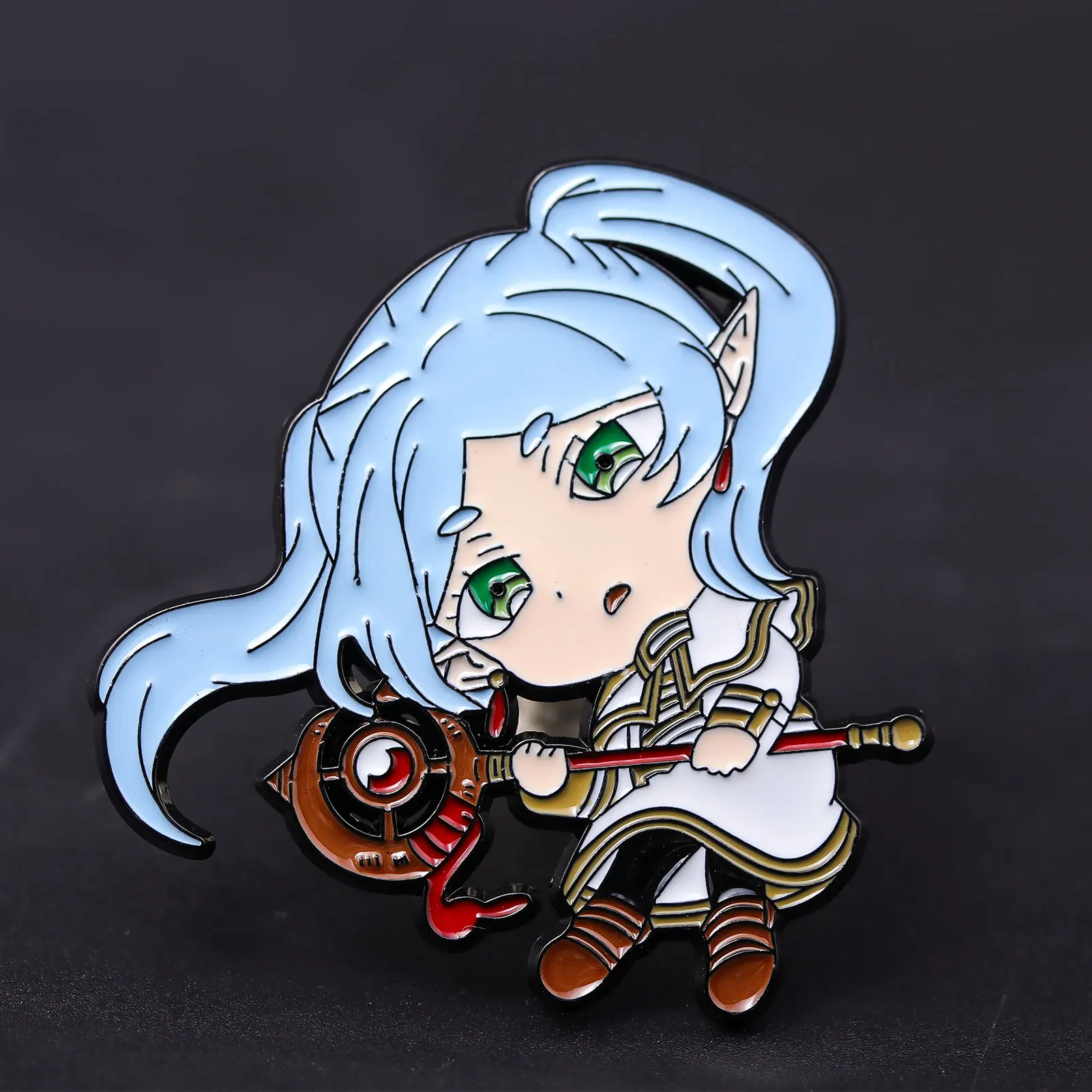 أنيمي فريرين: ما وراء نهاية الرحلة بروش لطيف فريرين هيميل دبابيس المشجعين تأثيري الدعائم الرجال النساء على ظهره مجوهرات هدية #5