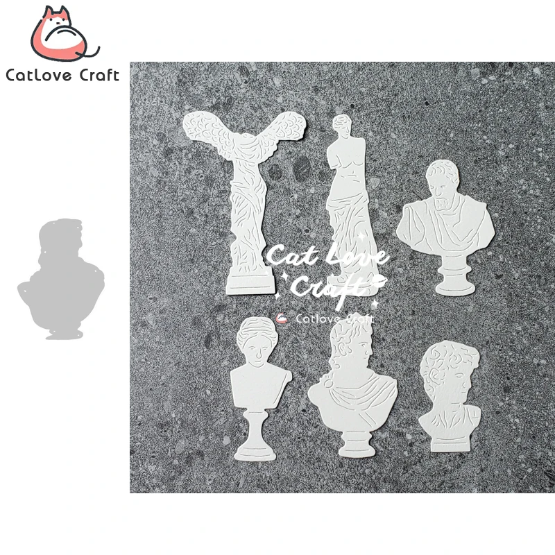 Catlove Gypsum statue Metal Cutting Dies Scrapbooking Mold Knife Stencil Die Cuts Card Making DIY Craft Embossing New Dies For
