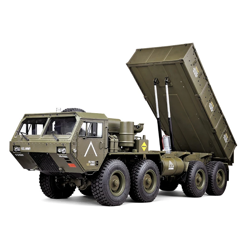 8CH P803A Pro Upgraded Light Sound 1/12 2.4G 8x8 EP RC US Army Military Truck 5KG Load Capacity W/o Battery Charger