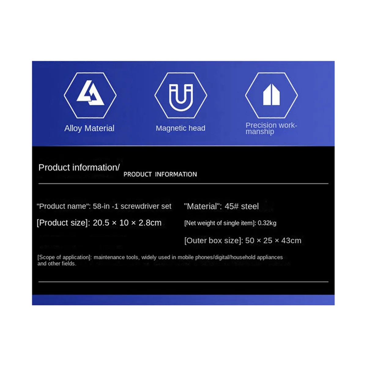 58-in-1-Schraubendreher-Set, Uhr Handy Reparatur Multifunktions-Großhandel Präzisions schrauben dreher Werkzeugs atz