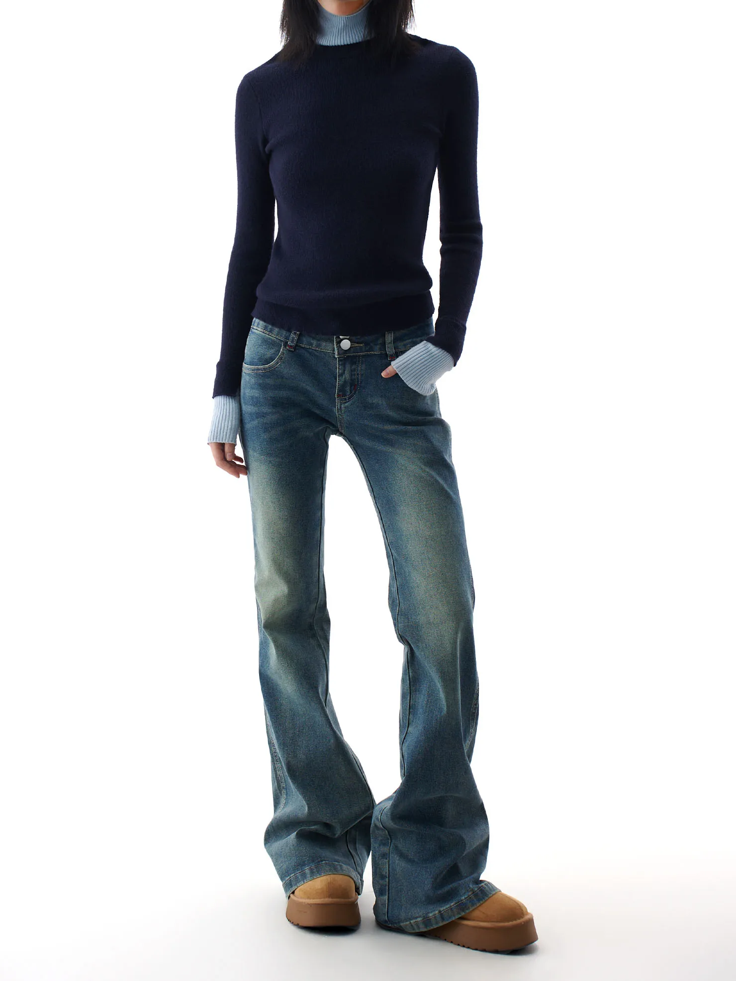 

Ретро-джинсы американского стиля с низкой посадкой, рваные, женские, эластичные, утягивающие, весна 2026, повседневные, из хлопкового стрейч-денима