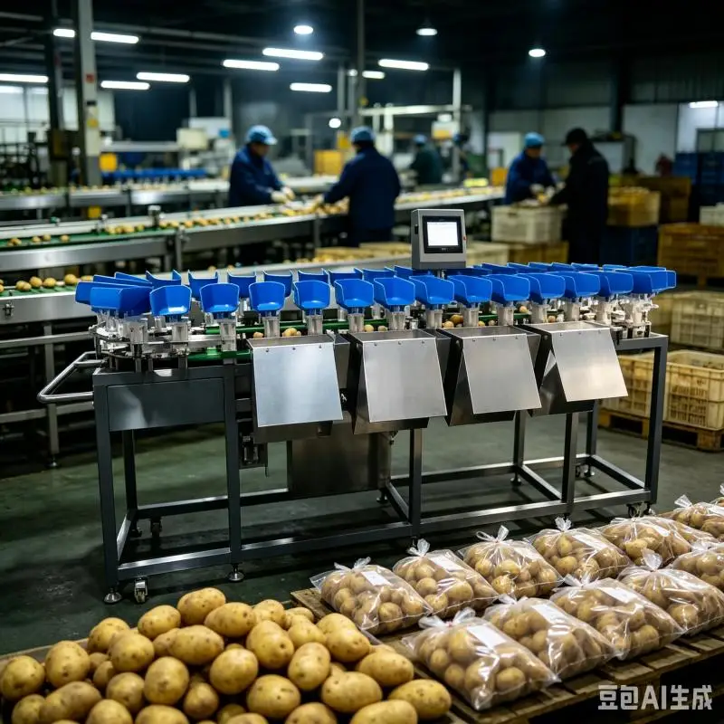 Vegetables Fruit Carrot Meat Fish Seafood Rotary Trays Grading Combination High-Accuracy Weighing Machine Customized