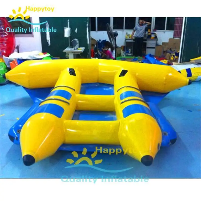 

Water Lake Park Used Commercial Wholesale PVC Material Flying Fish Boat For Sale