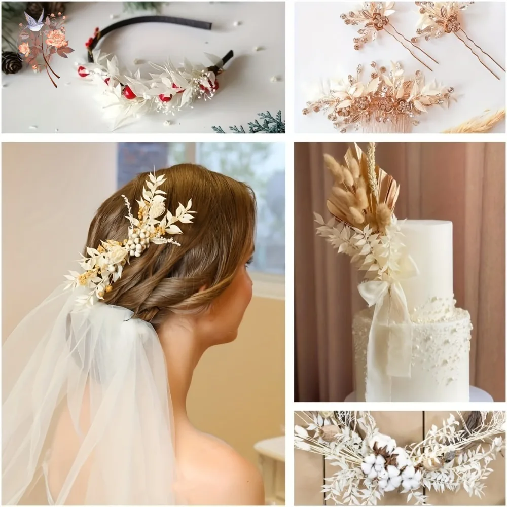 Feuilles de Ruscus blanches, fleurs séchées, décor de mariage de noël, feuilles d'eucalyptus conservées, Vases de Table nordiques pour la maison, arrangements de bricolage, 40g
