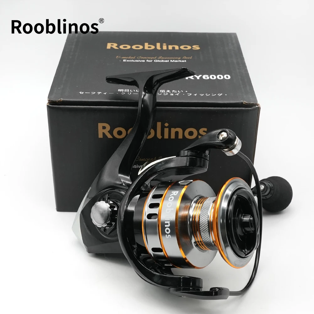

Спиннинговая рыболовная катушка Rooblinos RY серии 1000-7000, сверхлегкая спиннинговая катушка с максимальным сопротивлением 15 кг, приманка для рыбалки, колесо для морской воды