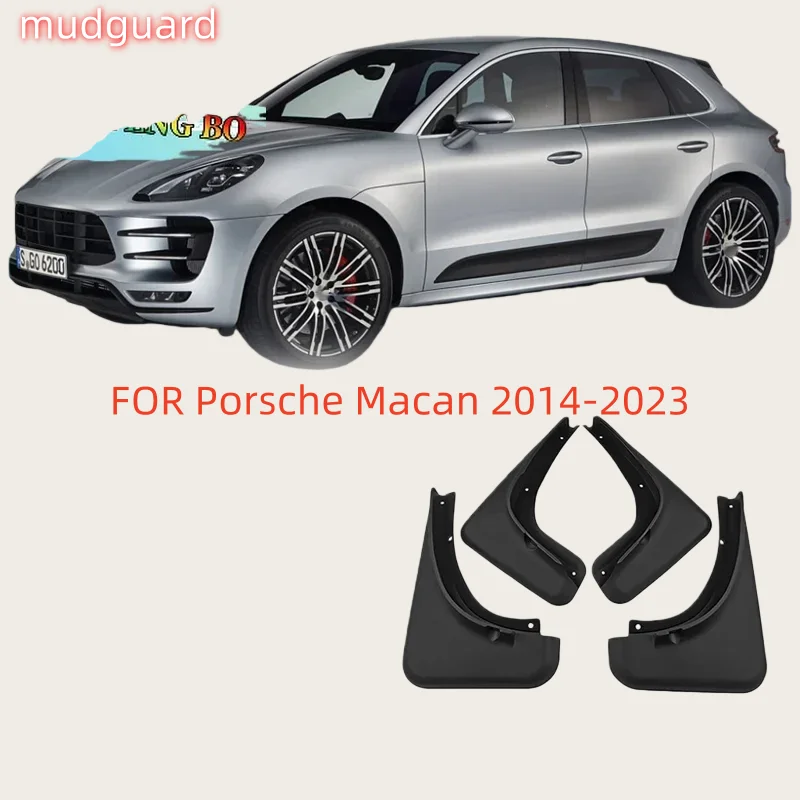 Front Rear 4pcs FOR Porsche Macan 2014 2015 2016 2017 2018 -2023 Mudflaps Fender Mud Flap Guards Splash Car Accessories Mudguard
