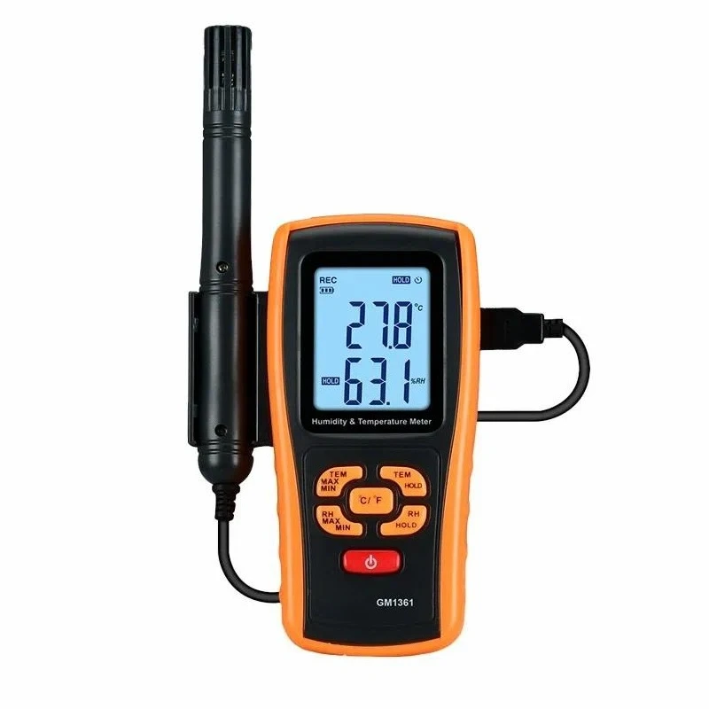 GM1361 Digital Thermometer Hygrometer High Precision Temperature Humidity Monitor Indoor Home Office Data Logger Recorder