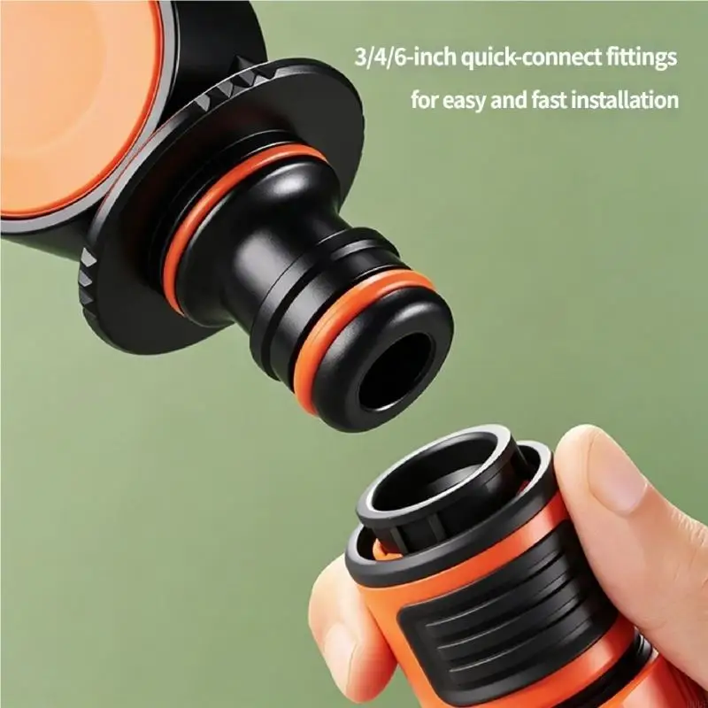   Ergonomic Garden Hose Spigot Adapter 360 Rotating Design For 4 And 6 Inch Pipes