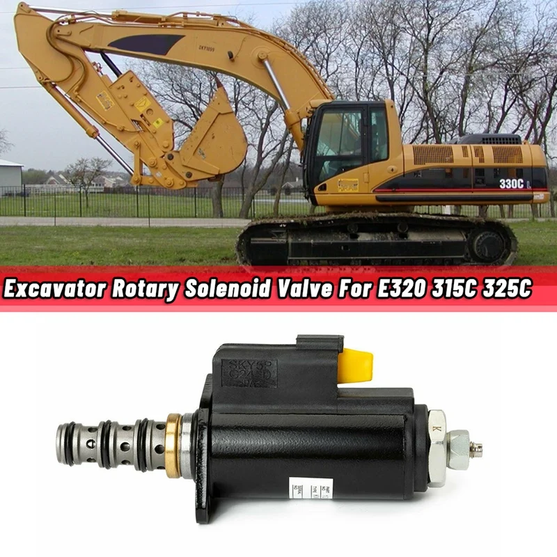 121-1491 Excavator Rotary Solenoid Valve for Caterpillar E320B/C/D 315C 325C 1211491 KWE5K-31 G24DA30 G24DB30 CAT