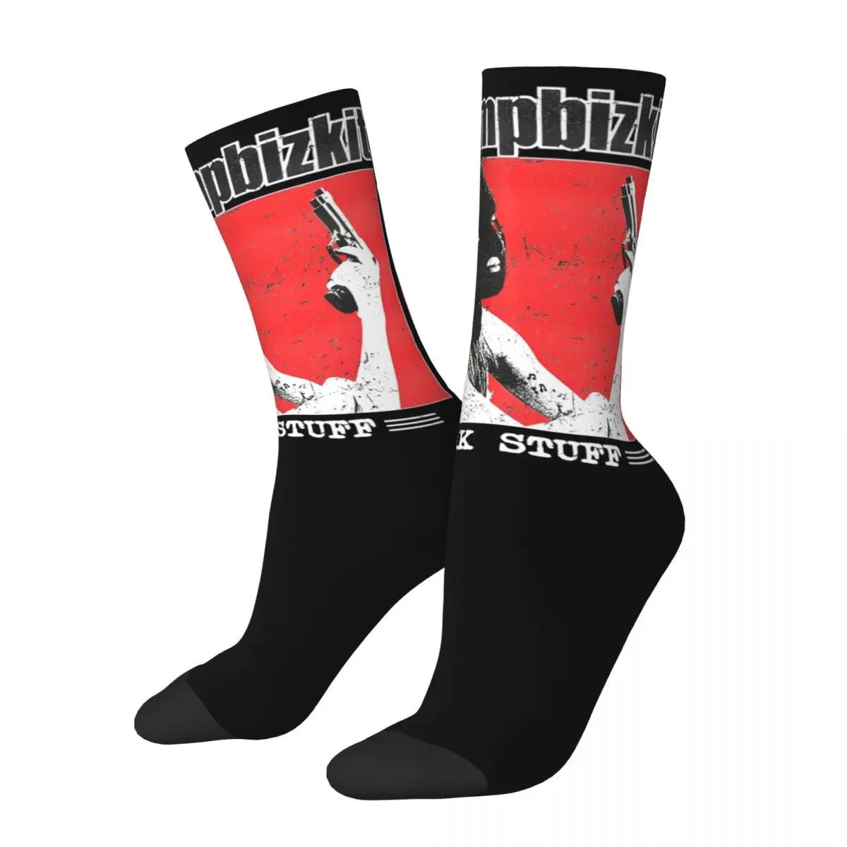 Funny Limp Bizkit Break Stuff Football Socks Polyester Middle Tube Socks for Women Men Non-slip