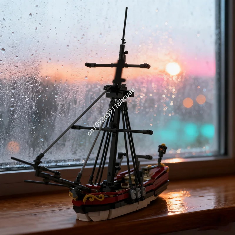 662 pièces MOC Privateer Cutter Hawk Piratesed modèle blocs de construction jouets d'architecture assembler bricolage idée cadeau de noël brique enfants