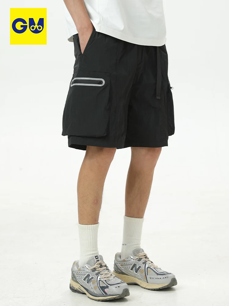 

Gu American Functional Qui Dry Five-Quarter Casual orts Men Summer Thin Straight Leg Outdoor Sports Loose Fit Youth Sle