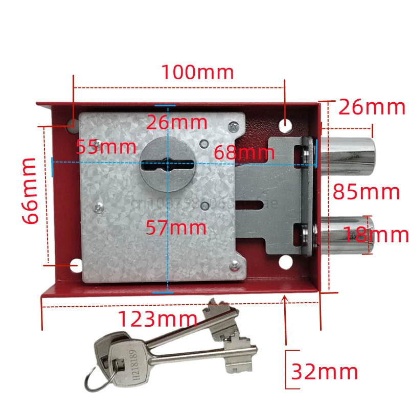 Safe Leaf Lock  Cabinet Password Box Mechanical   Vault 6 Leaf Anti-theft Lock