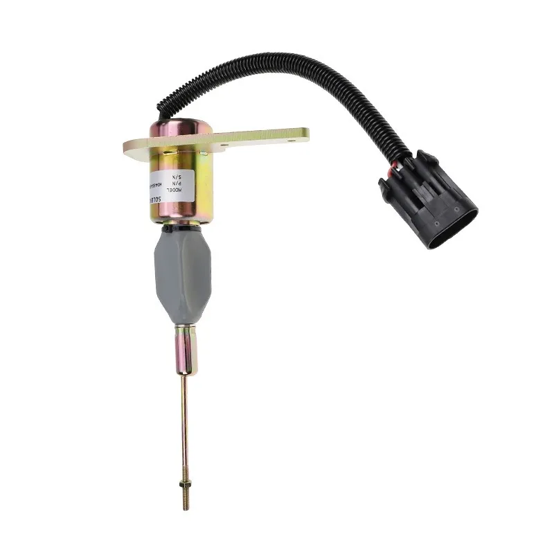 MUGURO for Perkins flameout solenoid valve, fuel cut-off solenoid valve, shutdown solenoid valve 12V 1820453C91