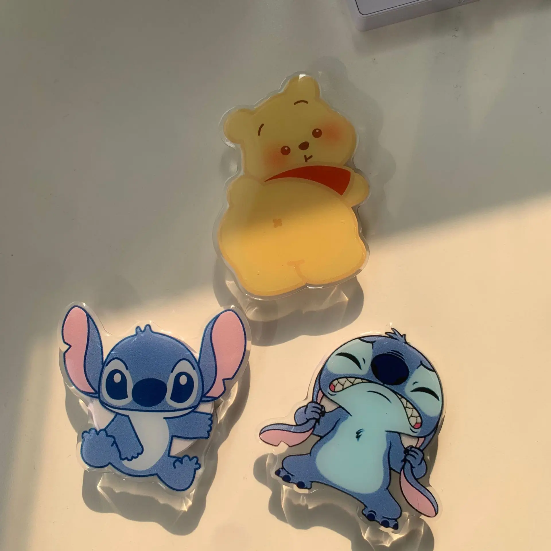 

3pcs/Lot Disney Stitch Mobile Holder Magsafe Magnetic Phone Griptok Grip Tok Stand For Foldable Wireless Charging Case Holder