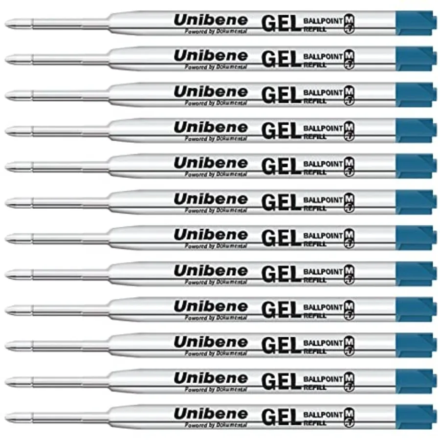 

Parker Compatible Gel Ink Ballpoint Refills 12 Pack, 0.7mm Medium Point-, Smooth Writing Replaceable German Ink Tactical Pen Re