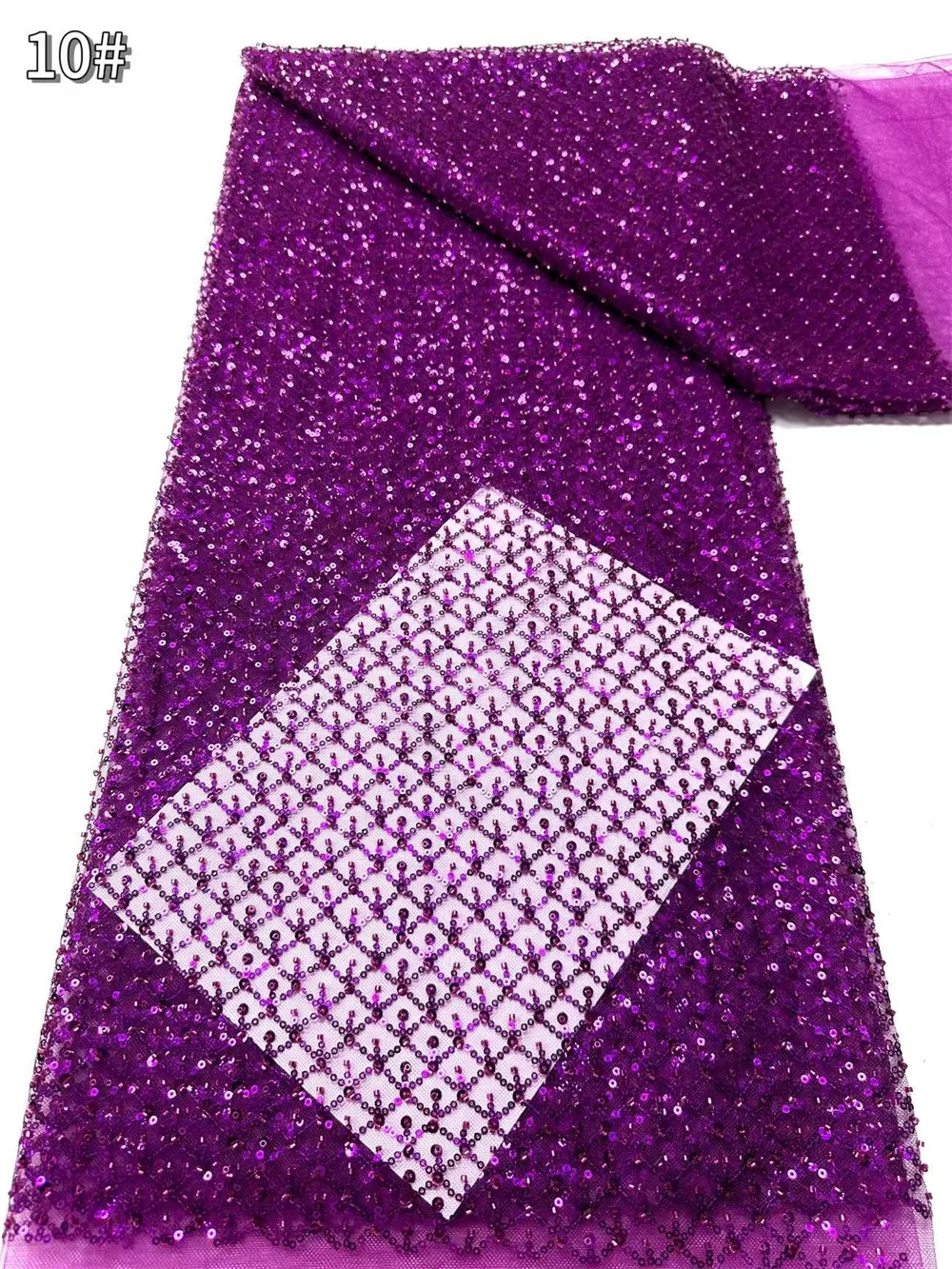 

Burgundy Lace Fabric Dubai Crystal Beaded Fabrics 2024 African Lace Fabric 2025 High Quality 5YardS Elegant Party Dresses Hm93-1