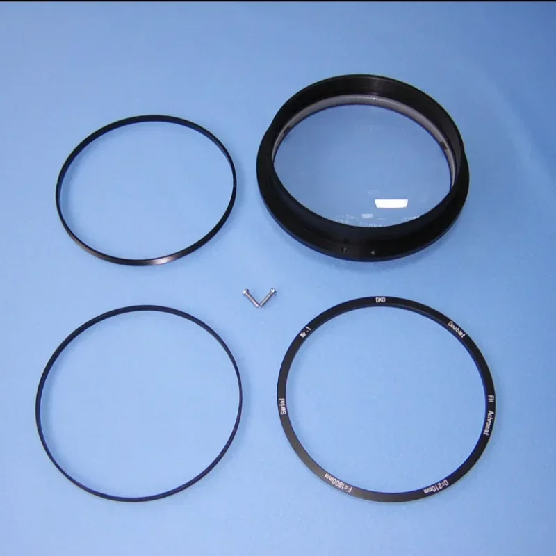 Diameter154mm  Large Aperture Dual Separation Lenses Refractive Astronomical Telescope Objective with Metal Base