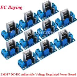 10Pcs/1pc LM317 Adjustable Voltage Regulator Power Supply DC-DC Converter Buck Step Down Circuit Board Module Linear Regulator