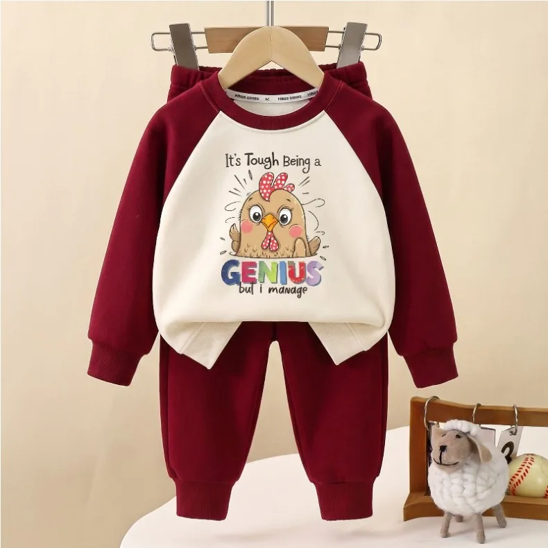 2026 Herbst Neue Kinder-Freizeit-Sweatshirt-Sets Krokodil-Print Jungen-Hoodies und Lange Hosen Zweiteiliger Anzug Modischer Trainingsanzug – Detail 6