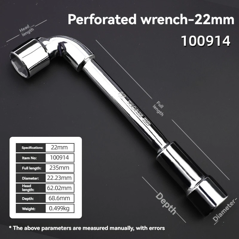 TUOSEN L Type Pijp Perforatie Elleboog Moersleutel Dubbele Kop Buitenste Hexagon Socket Mouw Spanner Verwijderen Fix Schroef Moer