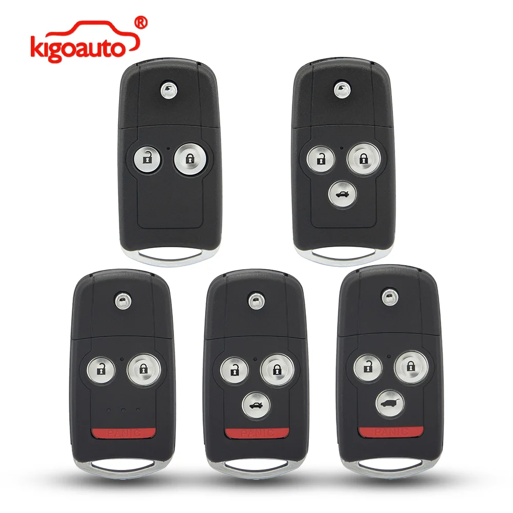 

kigoauto Remote Key Case Shell 2/3/4 Button for Honda Acura Civic, CR-V, Accord, Jazz, TL, TSX, ZDX, MDX, RDX