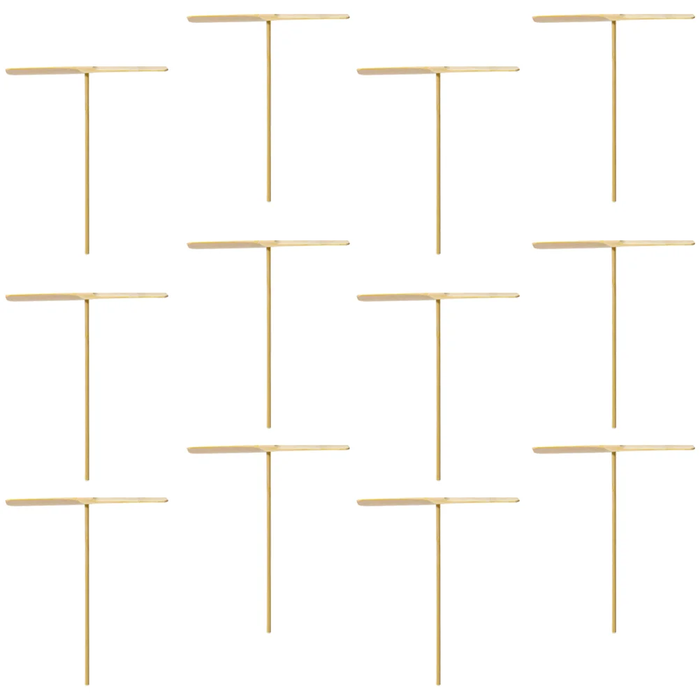 20 Pcs Hand Push Bamboo Dragonfly Helicopter Toys Rub Propeller Professional Flying
