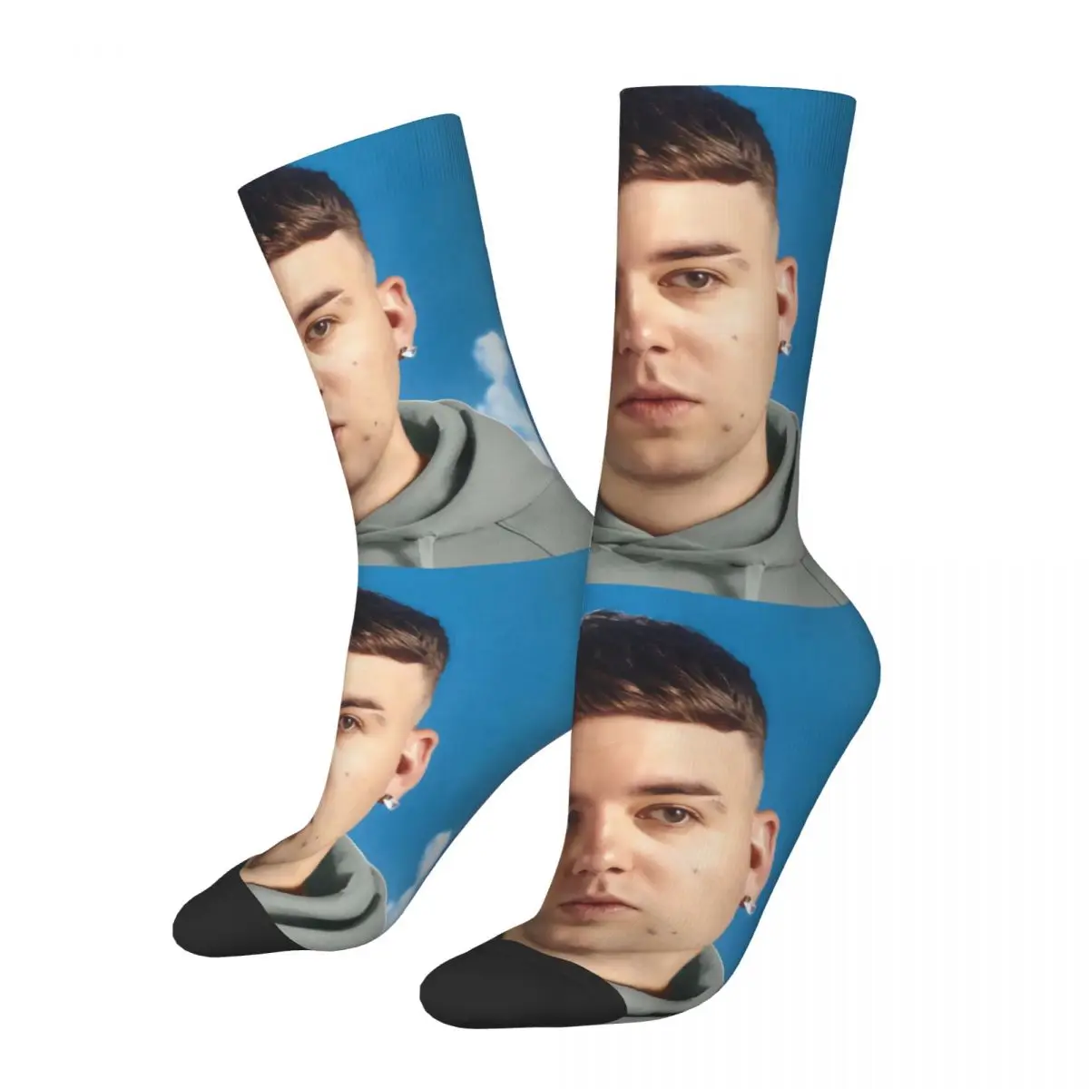 Quevedo Unisex 3D-Druck Herren Socken lustige Mittel rohr Socke