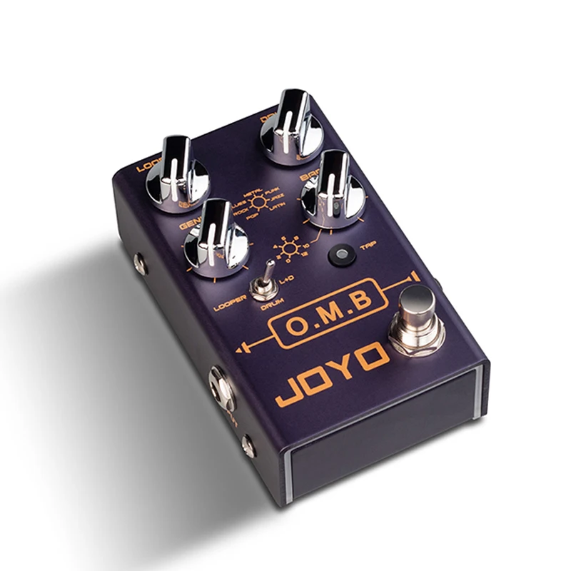 

O.M.B Mini Effects Looper+Drum Machine Electric Guitar Effects 7 Styles and 7 Rhythms Guitar Effects R06